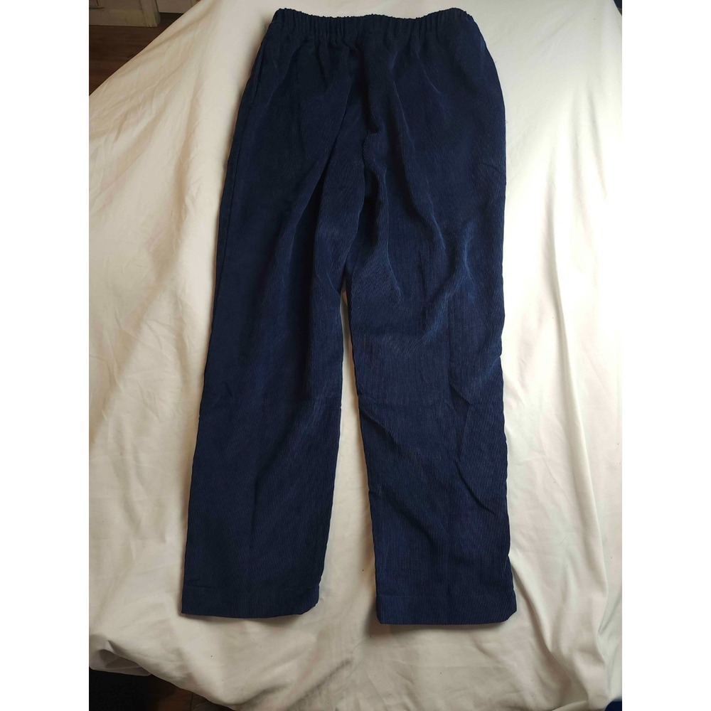Woman Within Pants Womens Size 18W Navy Blue Corduroy Straight Ankle Casual - Picture 6 of 6